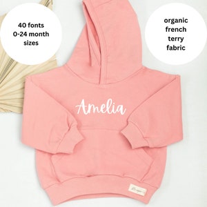 Custom Baby Hoodies french terry fabric, clothing outfits, neutral color sweatshirts, baby girl boy, baby shower gifts
