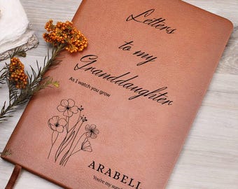 Letters To My Granddaughter-Personalized Nana Memory Journal, New Grandma gift