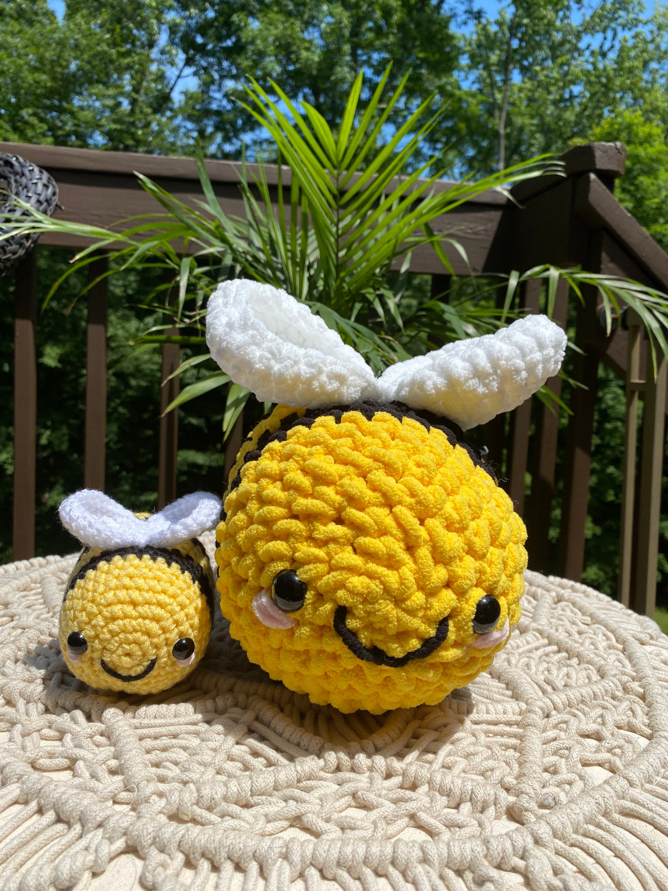 Crochet Bumblebee Plush: Chunky Amigurumi Bee Toy - Etsy