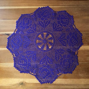 Rose Doily, Crochet Rose Doily, Centerpiece