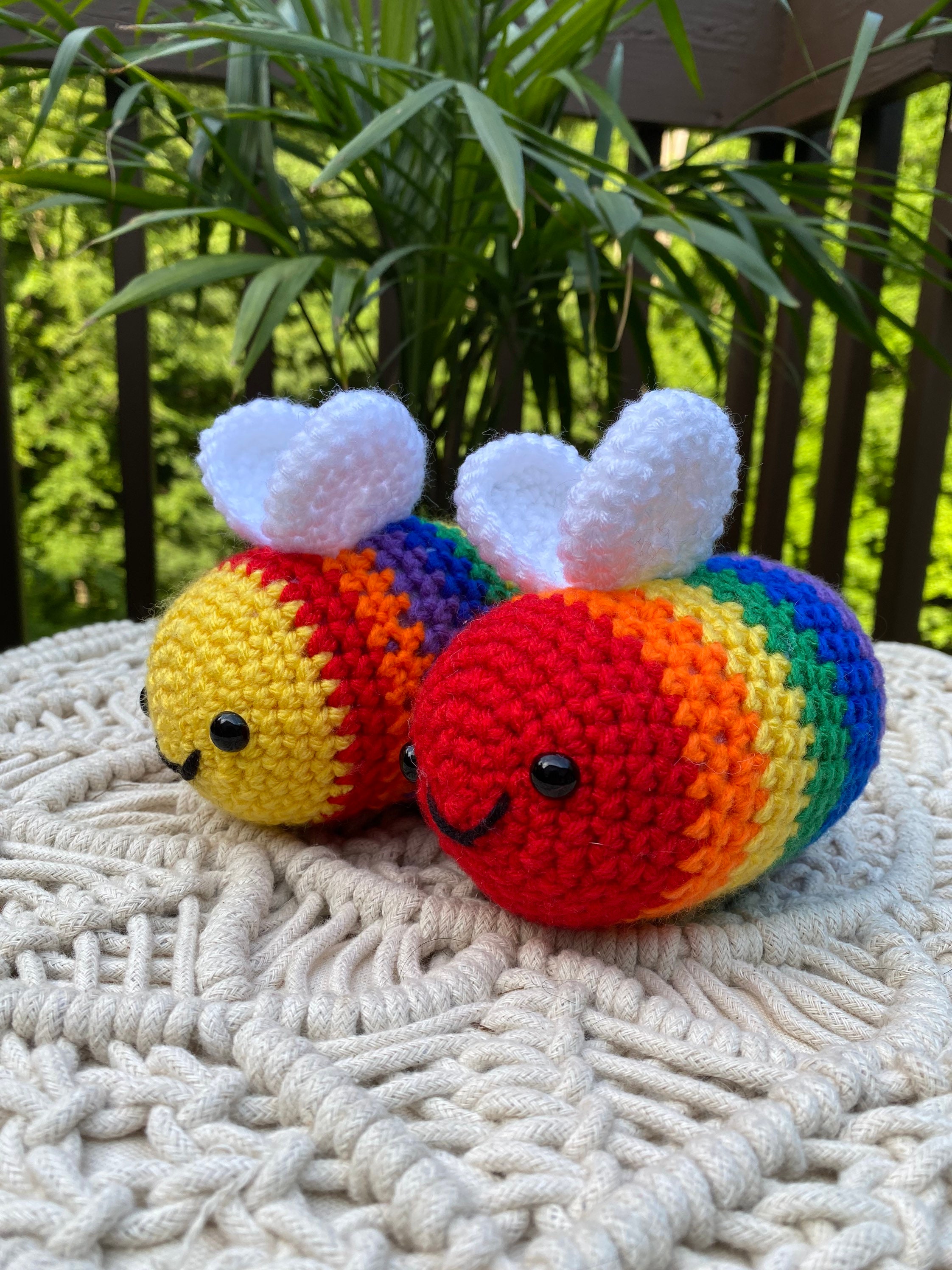 Crochet Rainbow Bee, LGBTQ, Pride Flag, Crochet Pride Bee, Amigurumi - Etsy