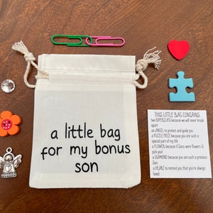 Step Son Gift, Bonus Son Keepsake, Gifts for Him, Adopted Son Gifts