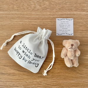 Geburtstagsgeschenk, Taschenbär, Freund Geburtstagsgeschenk, alles Gute zum Geburtstag, Geburtstags-Andenken Geschenk