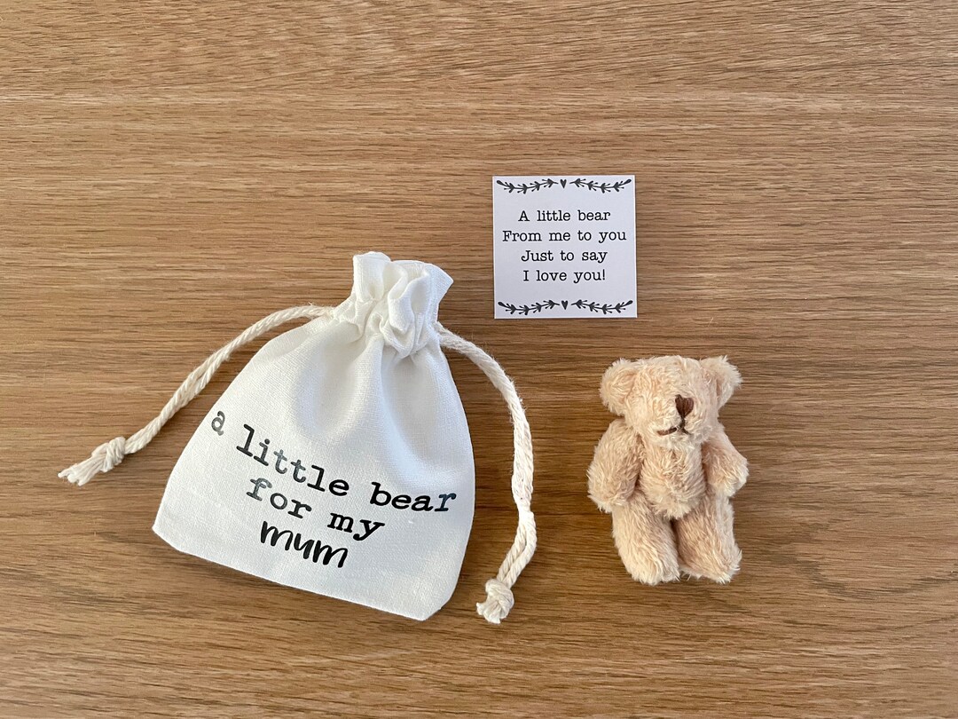 Mum Gift Pocket Bear I Love You Mum Gift Mom Mummy - Etsy Australia