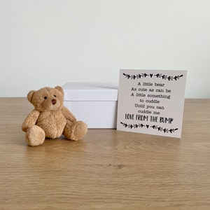 From The Bump Gift, Pocket Bear, Dad To Be, Mum To Be, Pregnancy Announcement, Baby Shower Gift, New Grandparents Gift, Keepsake Baby Gift