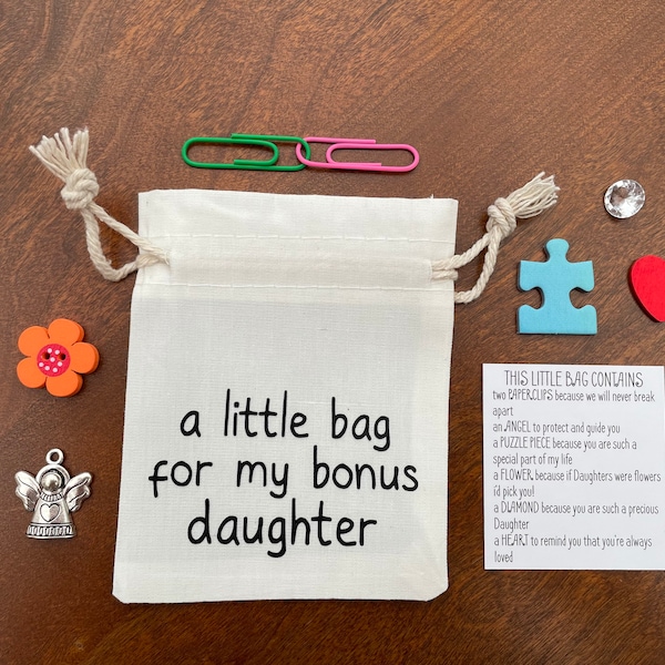 Bonus Daughter Gift, Step Daughter Keepsake, Gifts for Her, Adopted Daughter Gifts