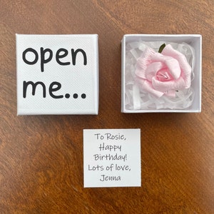 Friendship Gift, Matchbox Gift, Thinking Of You Gift, Positivity Gifts, Best Friend Gift Large Rose