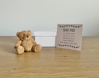 Good Luck Gift, Pocket Bear, Luck Keepsake Gift, Thinking Of You, Good Luck Exams, Leaving Gift, Teddy Bear