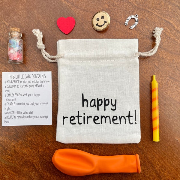 Retirement Gift, Happy Retirement Keepsake, Colleague Leaving Gift