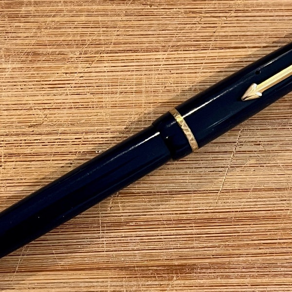 Stylo plume Parker Duofold vintage pour femmes, plume en or 14 carats numéro 5 C1960