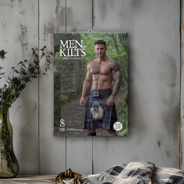 Male calendars 2026 Etsy de