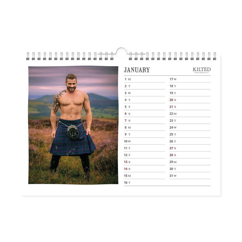 Buy Men in Kilts Calendar 2024 A4 preorder Online in India Etsy