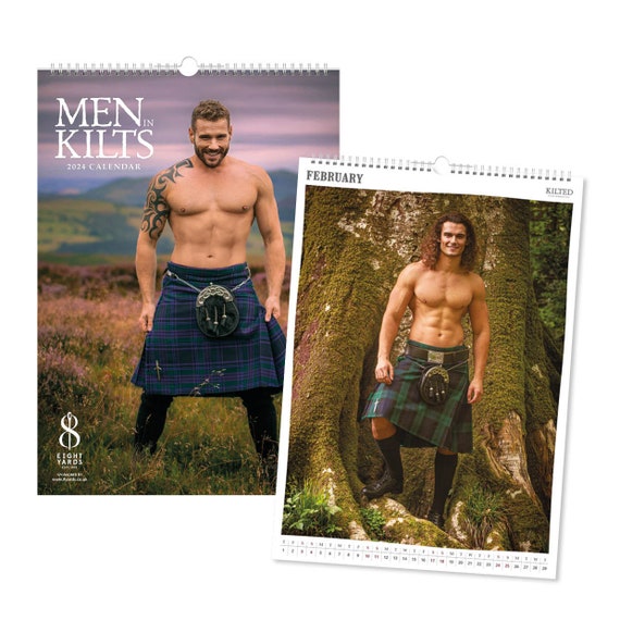 Hommes en kilts Calendrier 2024 A3 -  Canada