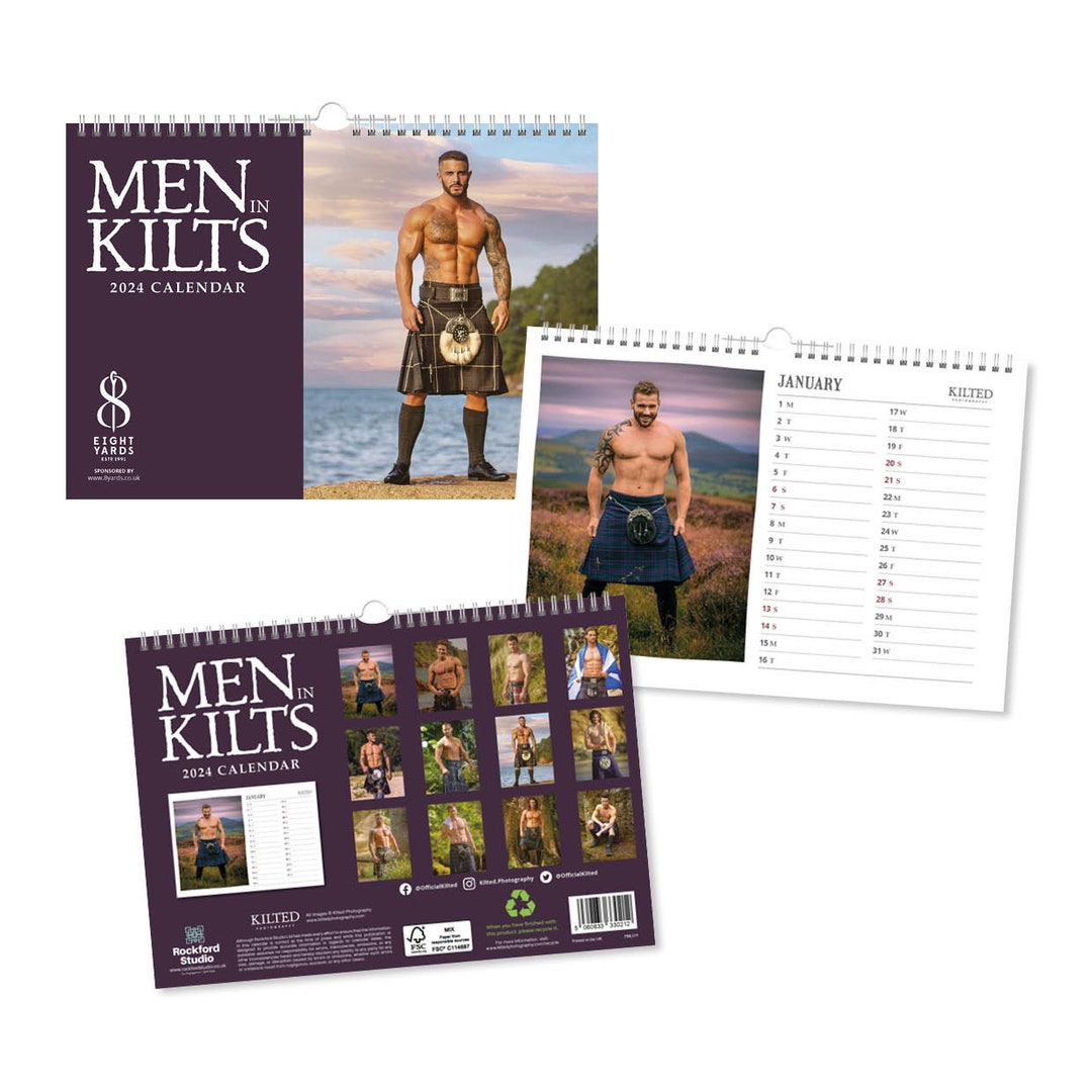 men-in-kilts-calendar-2024-a4-etsy