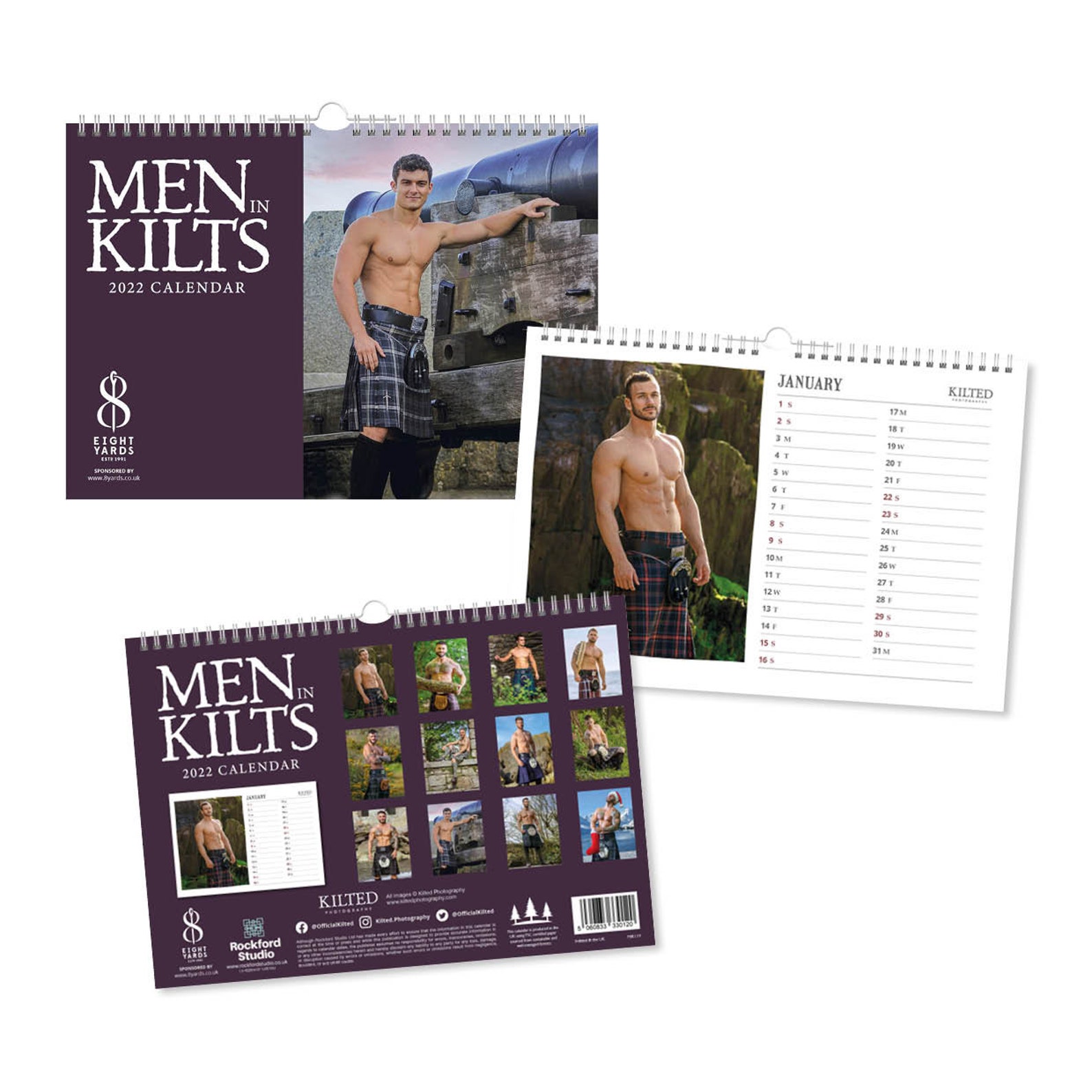 men-in-kilts-calendar-2022-a4-etsy