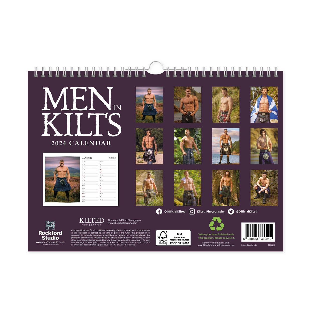 Men in Kilts Calendar 2024 A4 Etsy