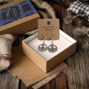 Handmade Scottish Thistle Earrings