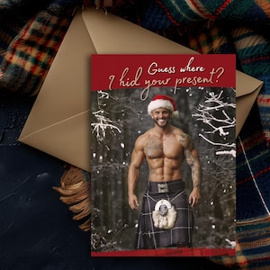 Cartão de felicitações de homens em kilts (Tom)