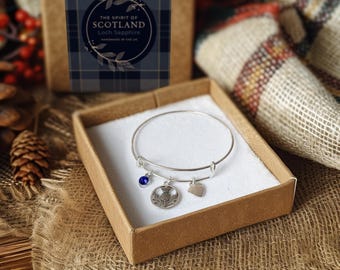 Handmade Scottish Thistle Bangle