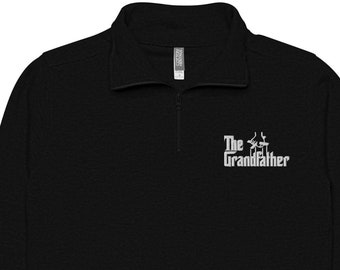 The Grandfather Sweatshirt, Mens Zipped Sweater, Grandpa Gifts, Embroidered shirt for grandpa, Godfather Gifts, The Grandfather Shirt