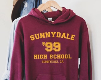 Sunnydale High Hoodie, Buffy Shirt, Sunnydale Razorbacks Hoodie, Buffy The Vampire Slayer, Sunnydale Hoodie, Womens Cropped Buffy Hoodie