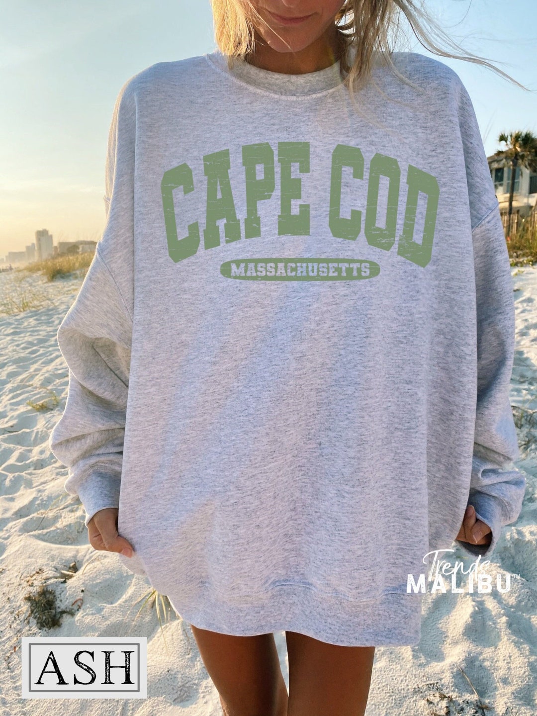 Cape Cod Sweatshirt Women, Vintage Cape Cod Shirt, Oversized Crewneck