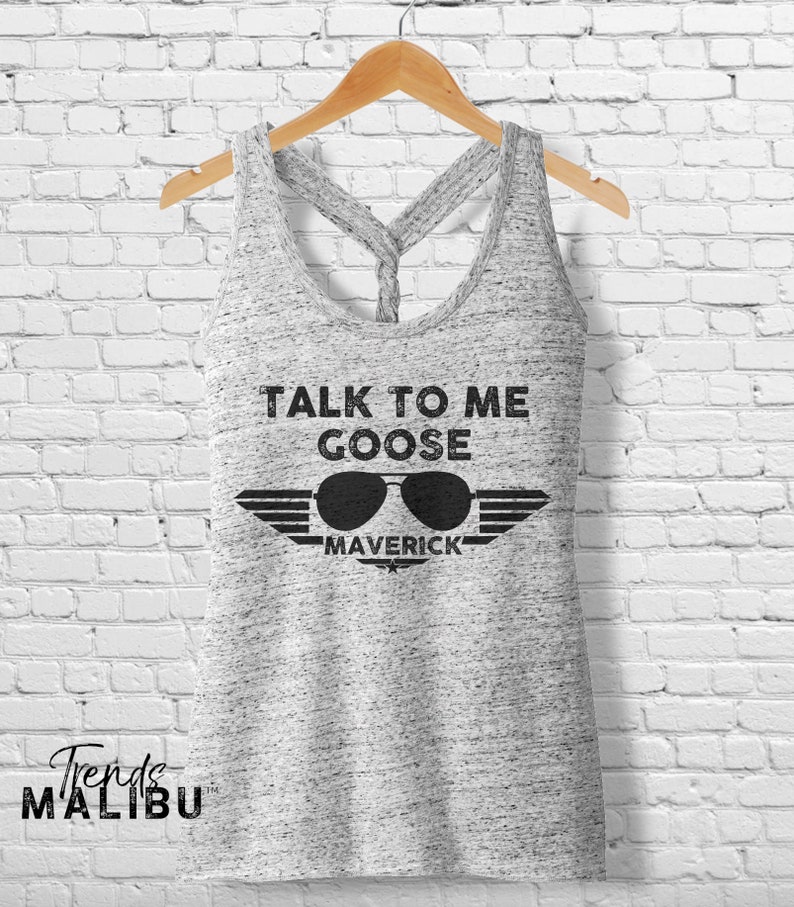 Talk to me Goose Top Gun Tank Top Gun shirt Maverick Tom Etsy