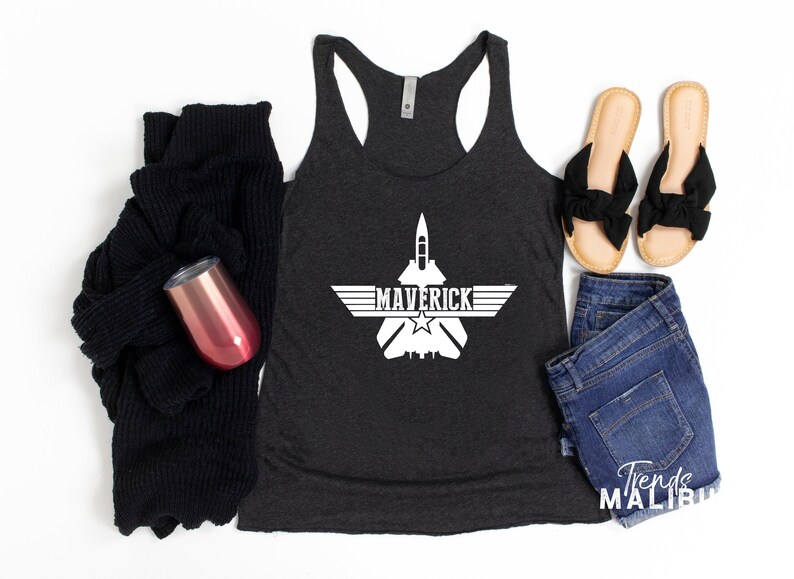 Top Gun Tank Maverick and Goose Talk to me Goose Tank Top Etsy