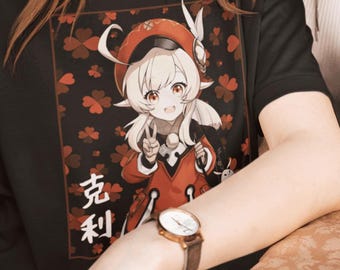 Klee Genshin Impact Anime Vaporwave Unisex Heavy Cotton Tee