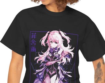 T-shirt graphique fille anime - T-shirt manga kawaii