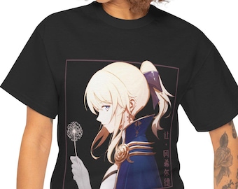 Jean Gunnhildr Genshin Impact Tee - Aesthetic Anime Vaporwave Shirt