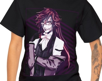 Black Butler Grelle Sutcliff Tee: Japanese Anime Heavy Cotton Unisex T-Shirt