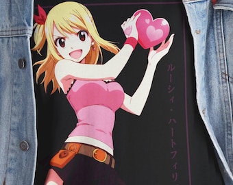 Fairy Tail Lucy Heartfilia Kawaii Anime Tee
