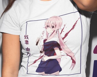未来日記 我妻由乃 Tシャツ メンズ レディースサイズ - Etsy 日本