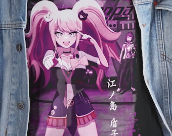 Enoshima Junko Tee, Danganronpa Vaporwave Anime Shirt