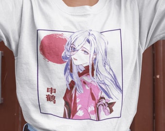 Shenhe Genshin Impact Tee, Aesthetic Vaporwave Anime Shirt