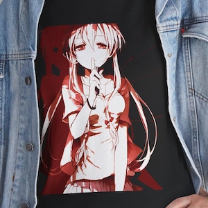 Yuno Gasai Future Diary Second Aesthetic Anime Vaporwave Manga Unisex Heavy Cotton Tee