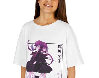Toko Fukawa Anime T-Shirt, Vaporwave 90s Cotton Tee