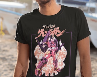 T-shirt en coton Mecha Anime : Tengen Toppa Gurren Lagann Yoko Littner
