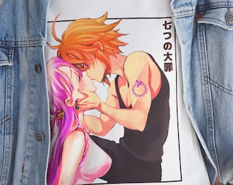 Meliodas & Elizabeth Anime Tee - Seven Deadly Sins Unisex Cotton T-Shirt