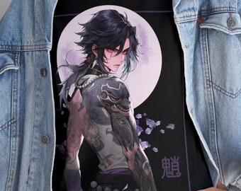 Xiao Genshin Impact Tee: Anime Vaporwave Unisex Cotton Shirt