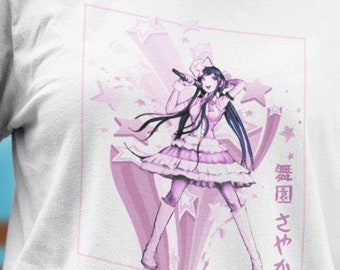 Maizono Sayaka Tee: Danganronpa Vaporwave Anime Cotton Shirt
