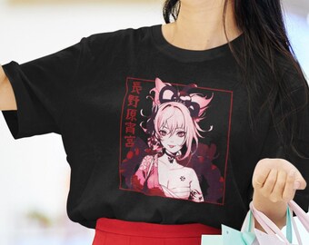 Genshin Impact Tee: Naganohara Yoimiya, Aesthetic Anime Vaporwave