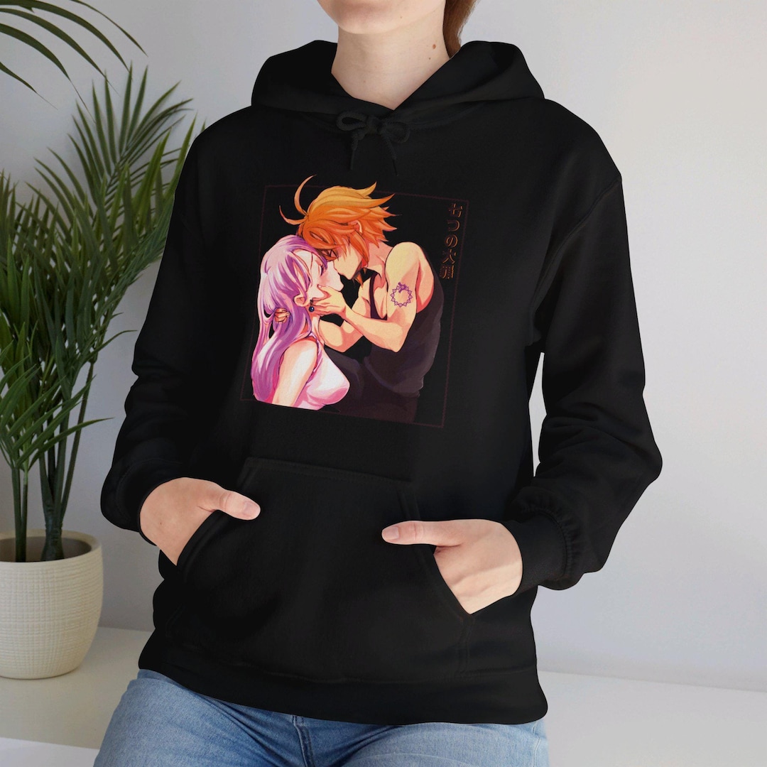 Sudadera unisex con capucha de anime 