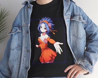 Fairy Tail Levy McGarden Tee: Anime Vaporwave Unisex Cotton T-Shirt
