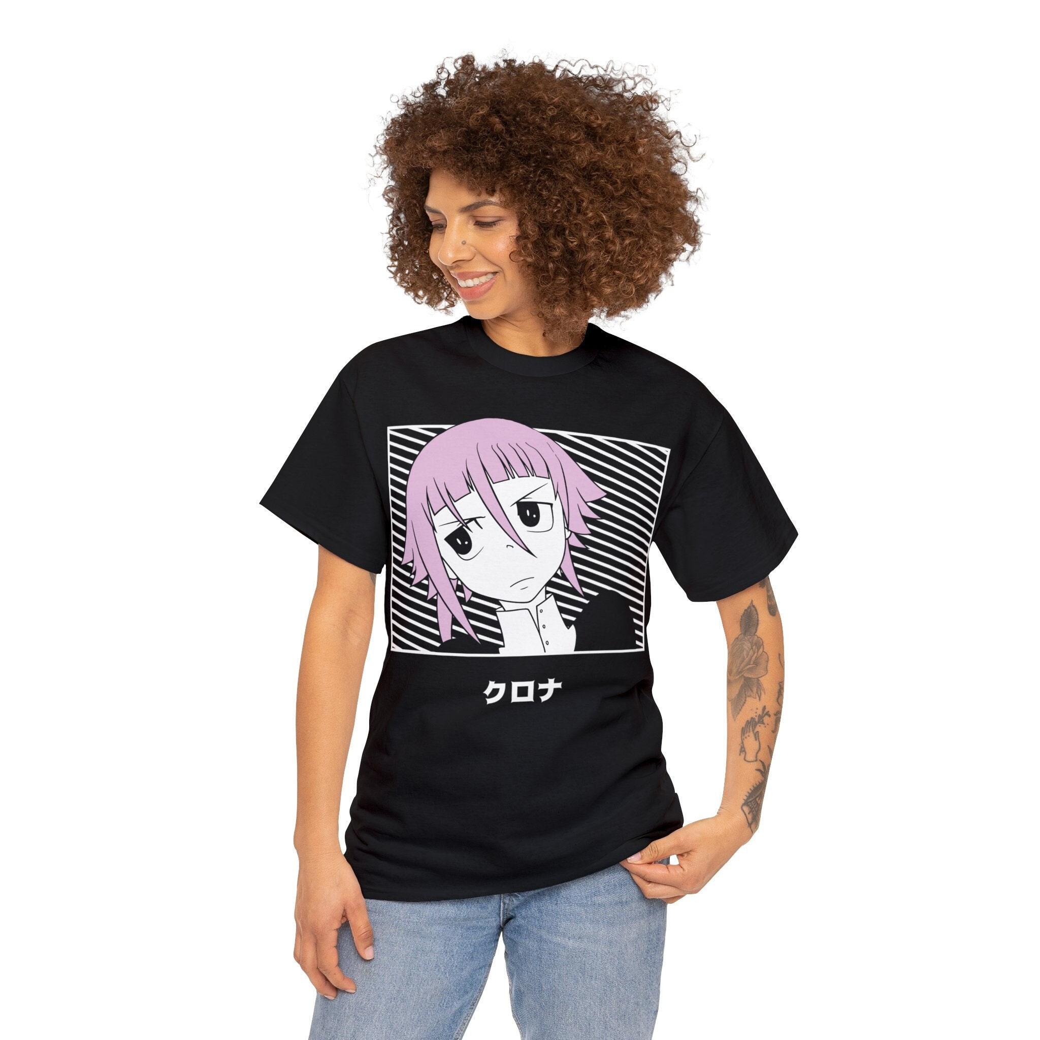クロナ・メデューサ ソウルイーター Tシャツ：アニメ ヴェイパー 