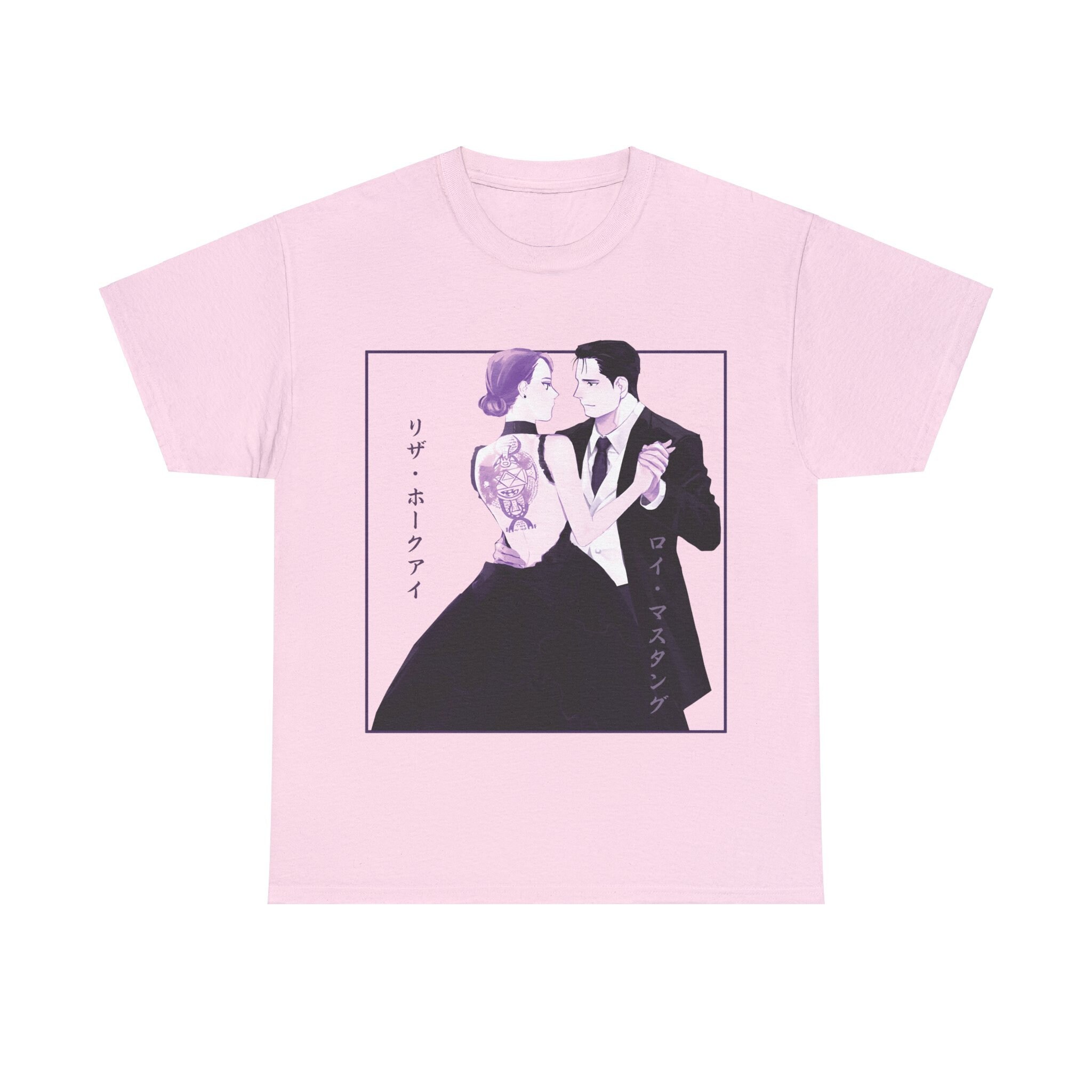 リザ・ホークアイ・ロイ・マスタングTシャツ：鋼の錬金術師アニメ 