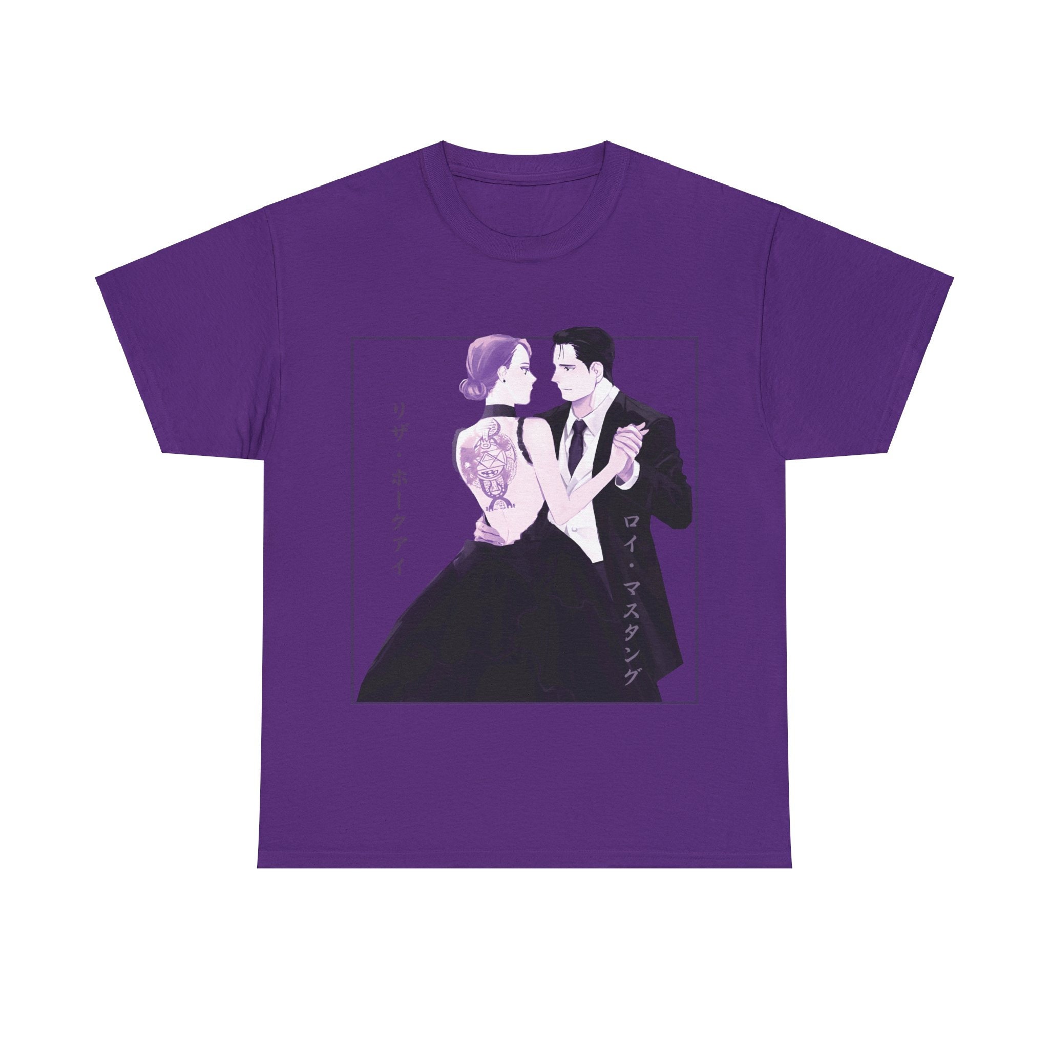リザ・ホークアイ・ロイ・マスタングTシャツ：鋼の錬金術師アニメ 