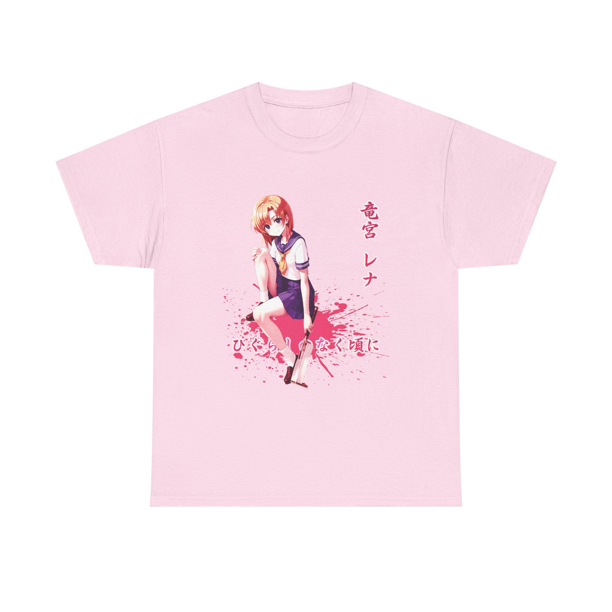 竜宮レナ アニメ T シャツ - ひぐらしのなく頃に ヘビーコットン ユニ