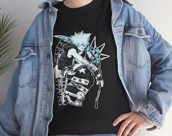 Soul Eater Anime Tee: Black Star Vaporwave Gothic Grunge Manga
